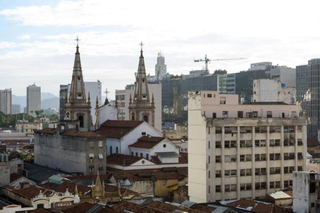 Centro Da Cidade Com Vista Para O Cristo Rio de Janeiro Exteriör bild